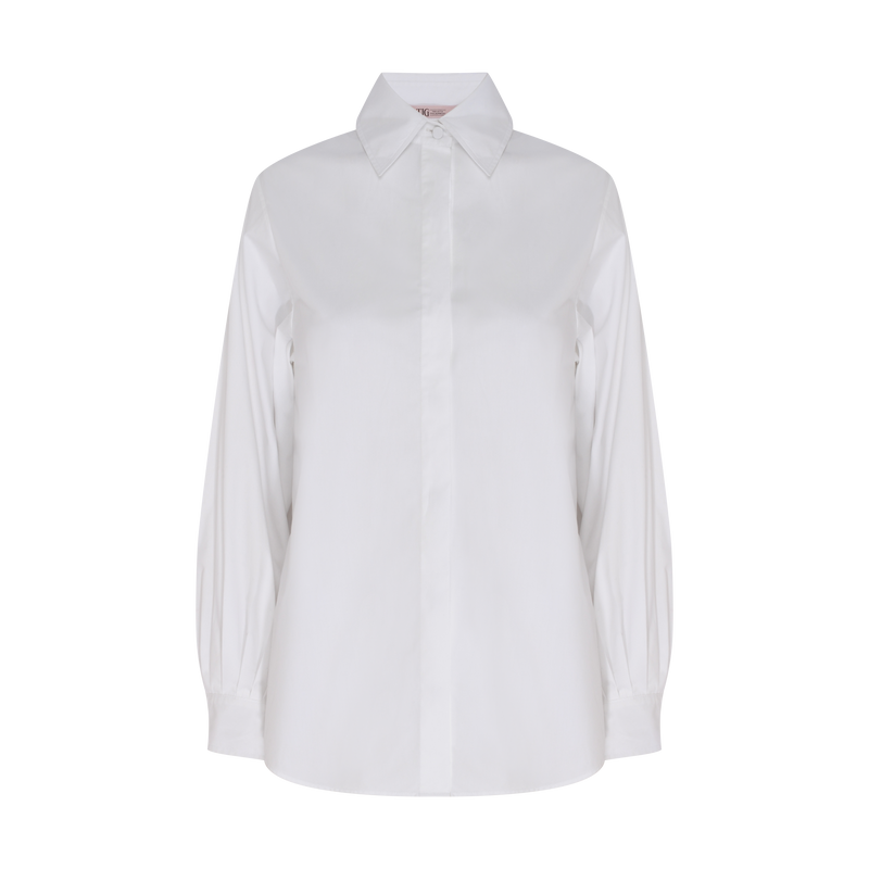 CAMISA TRICOLINE PREGAS MANGA OFF WHITE (8098999337187)