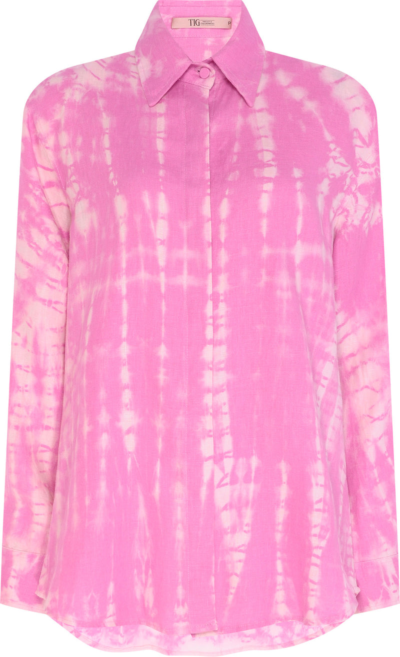 CAMISA LINHO TIE DYE ROSA (8112394469603)