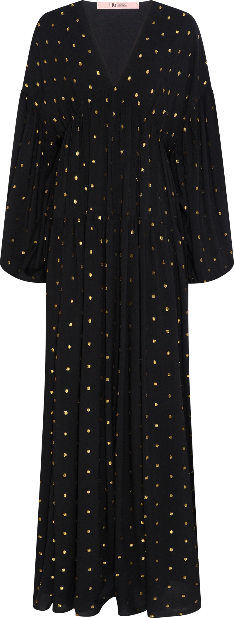 VESTIDO LONGO LUREX PRETO (8112396239075)
