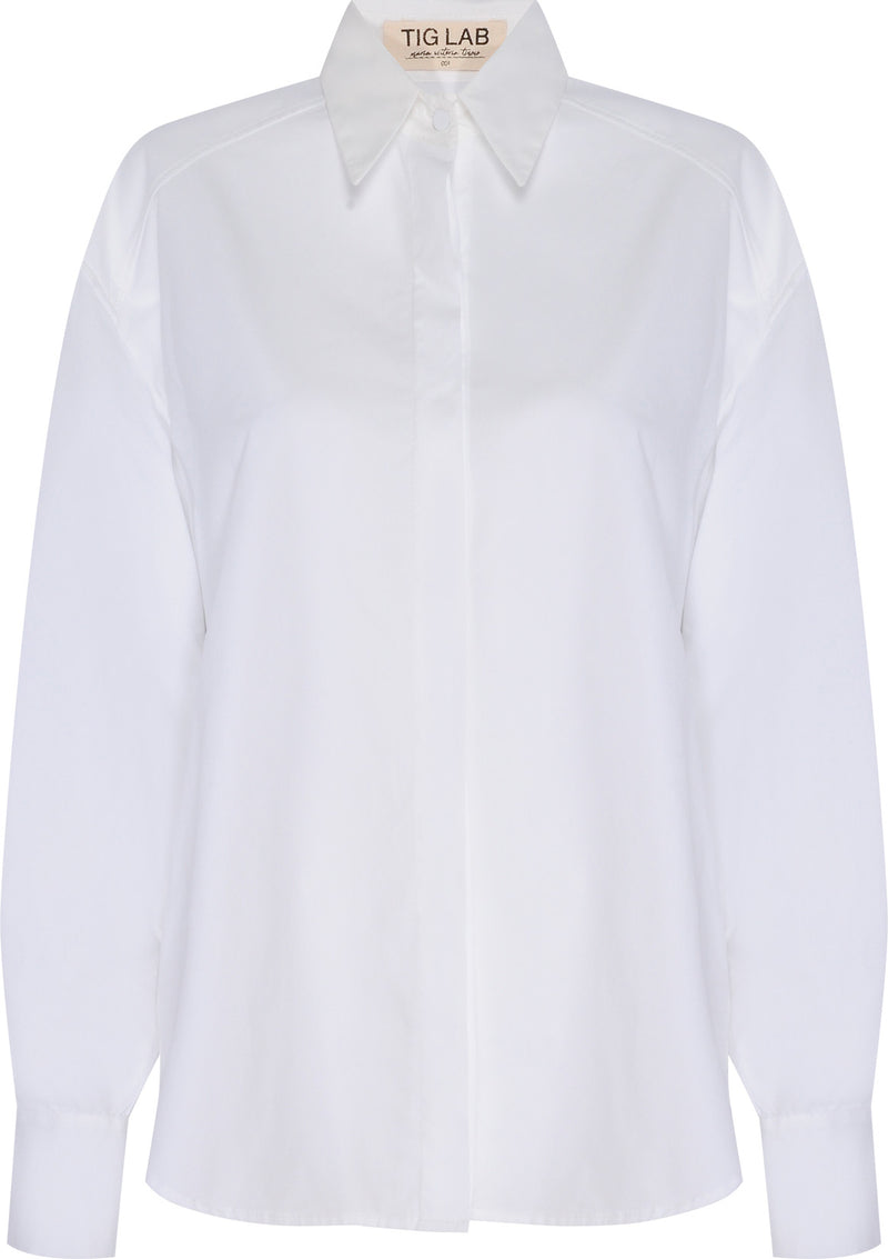 CAMISA TRICOLINE OMBRO ESTRUTURADO OFF WHITE (8112394600675)