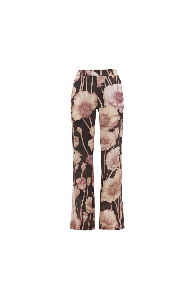 CALÇA LINHO RETA ESTAMPA FLORAL (8362855530723)