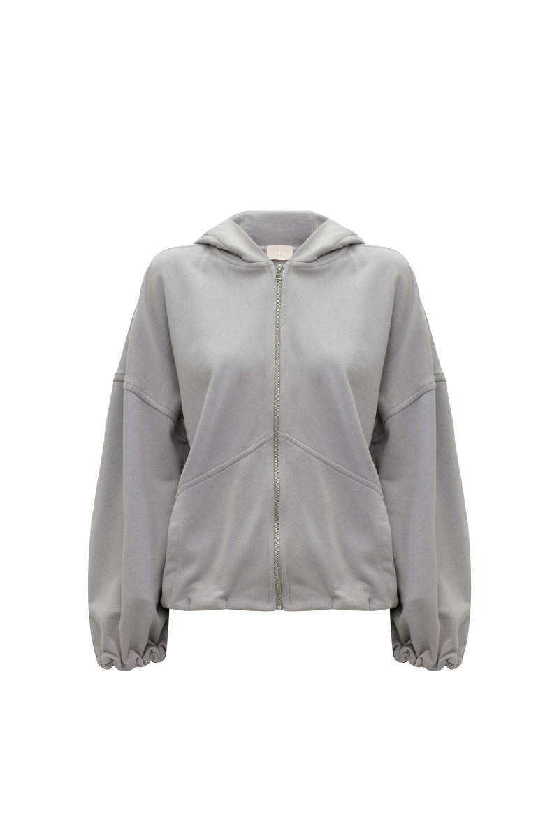 BLUSA MOLETOM CAPUZ ZIPER CINZA (8362854088931)