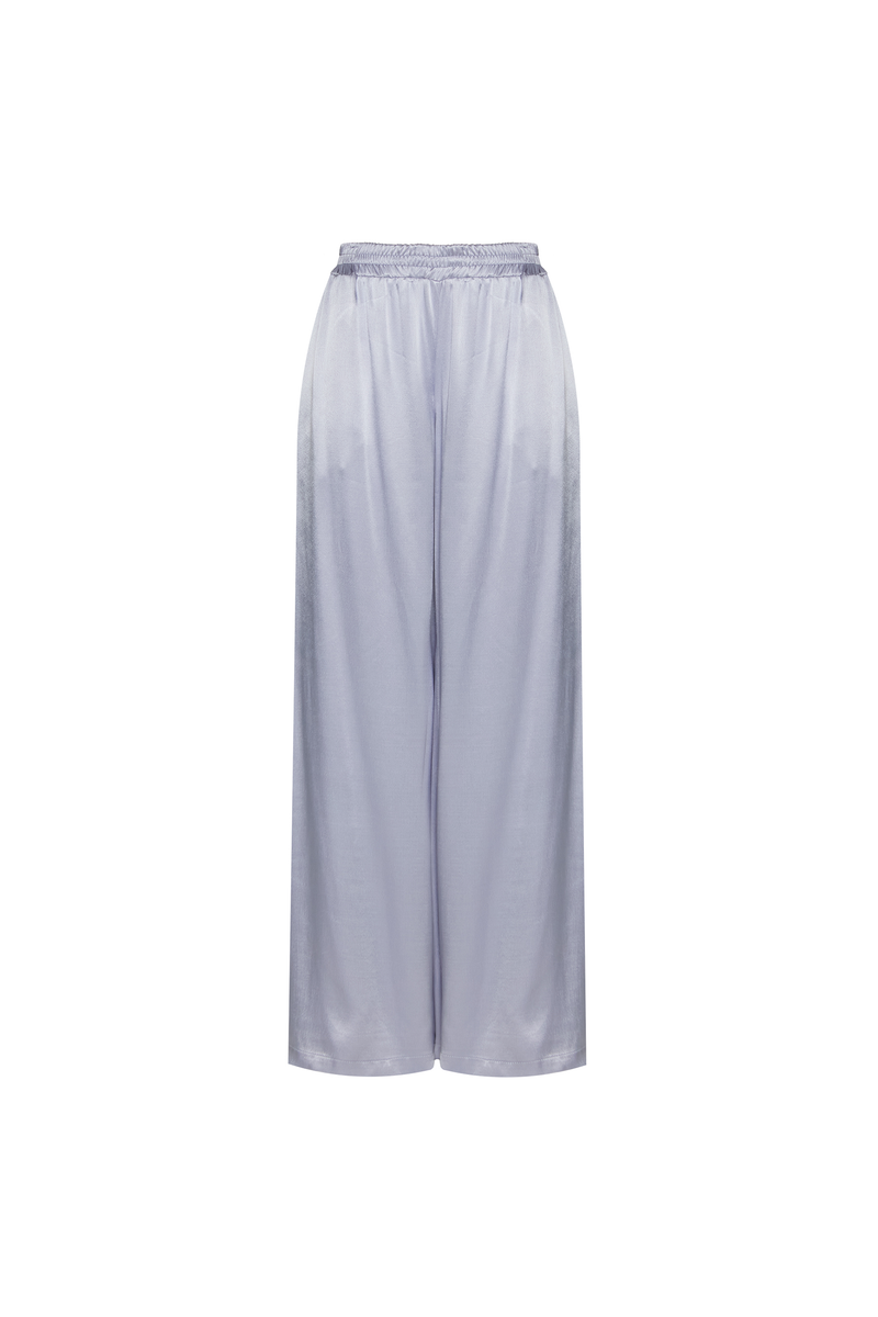 CALÇA PANTALONA ELÁSTICO CÓS CETIM AZUL (8748925583587)