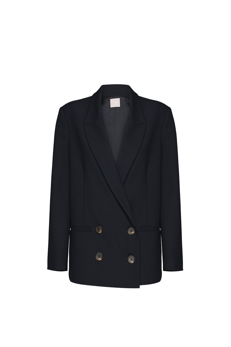 BLAZER ALFAIATARIA TRANSPASSE AZUL MARINHO (8579900342499)