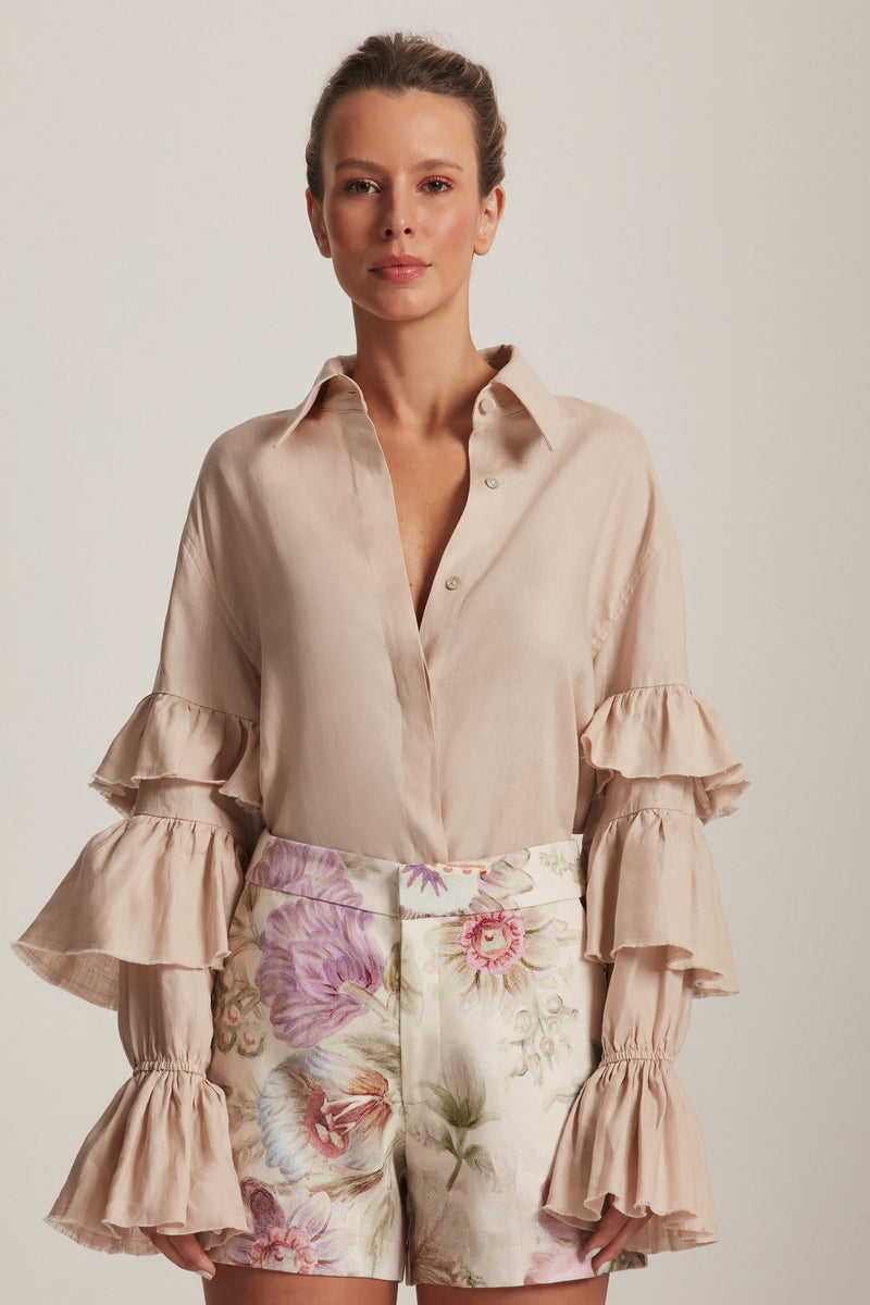 SHORTS LINHO FLORAL OFF WHITE (8143809708259)