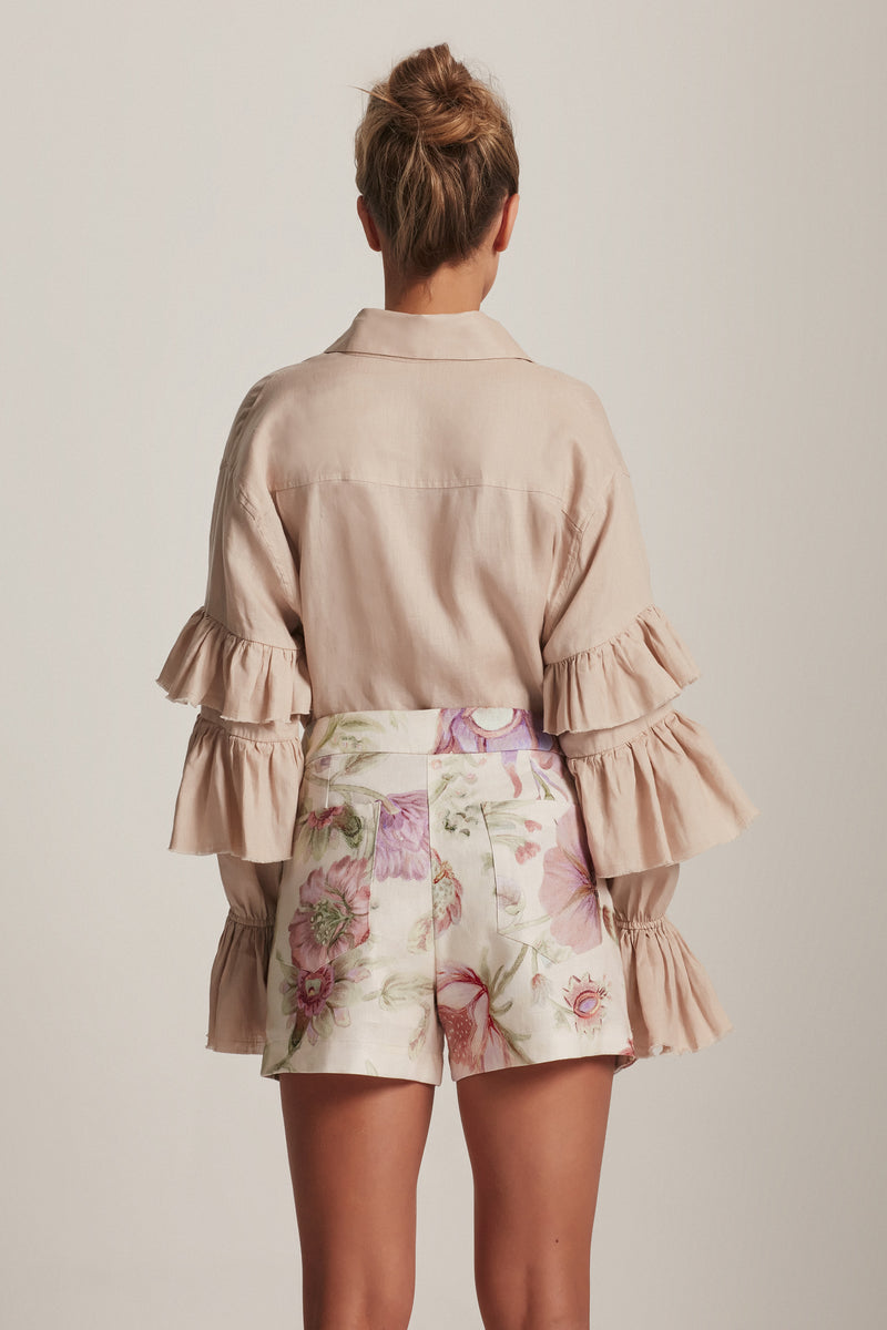 SHORTS LINHO FLORAL OFF WHITE (8143809708259)