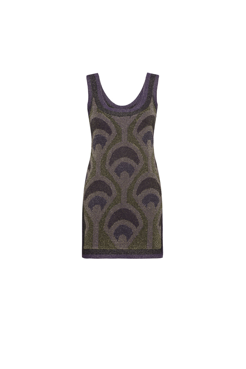 BLUSA TRICOT LUREX ESTAMPA PADRÃO ROXO (8275818053859)