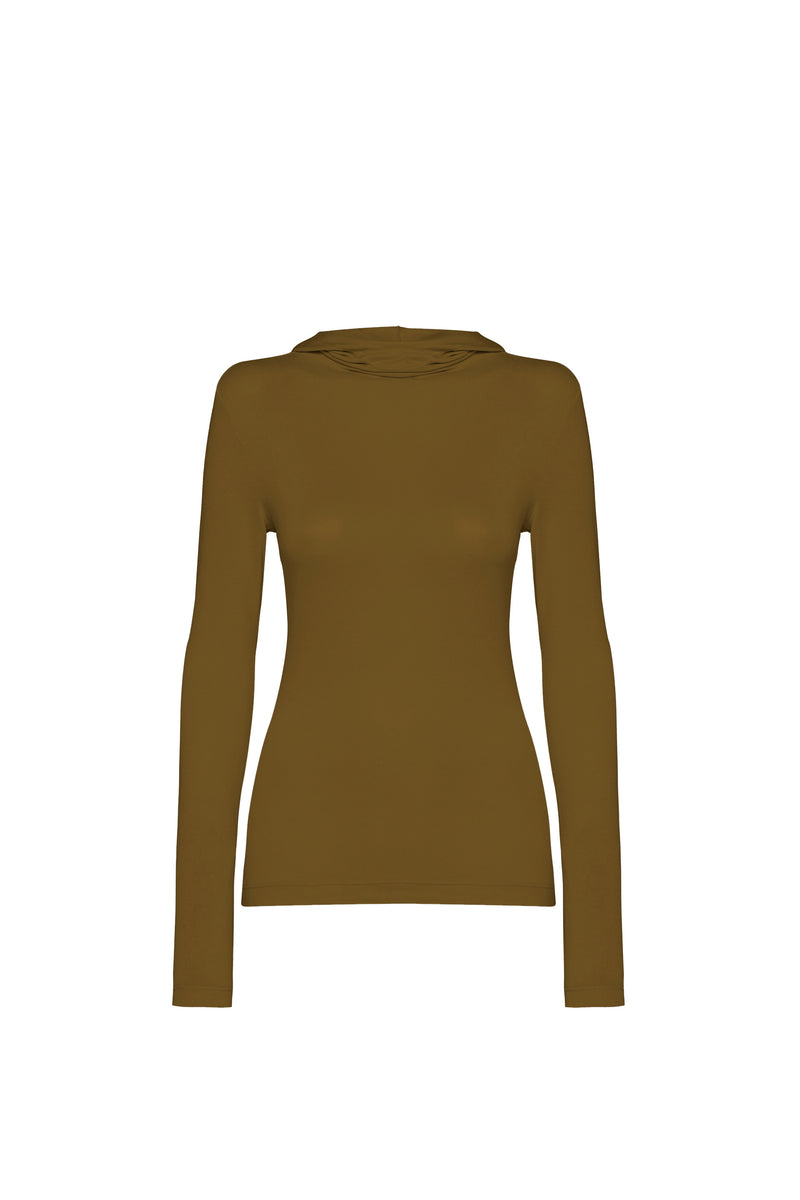 BLUSA CAPUZ MANGA LONGA MALHA CAMELO (8470190358755)