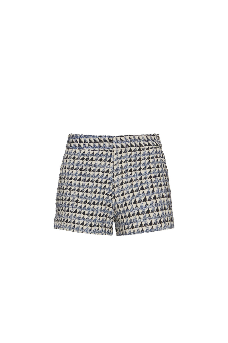 SHORTS TWEED OFF WHITE E AZUL (8470124003555)