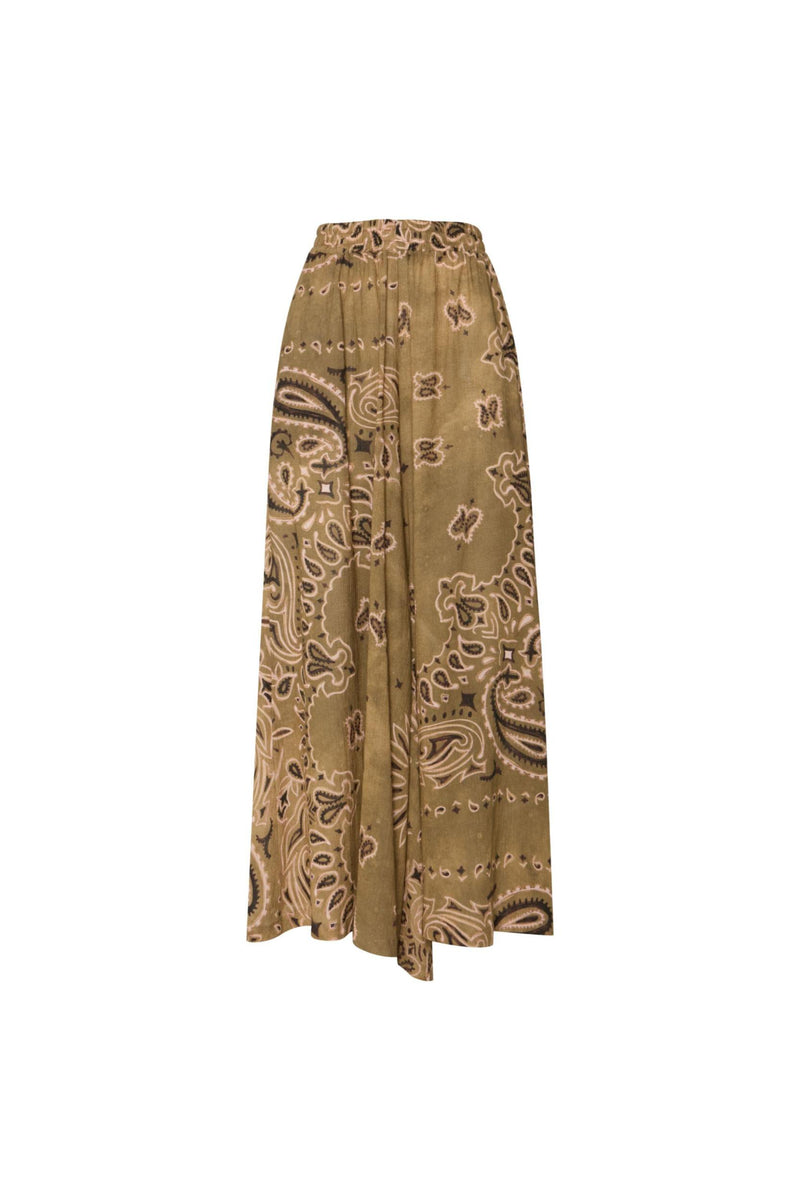CALÇA PANTALONA ELÁSTICO CÓS ALGODÃO BANDANA VERDE (8699443282147)