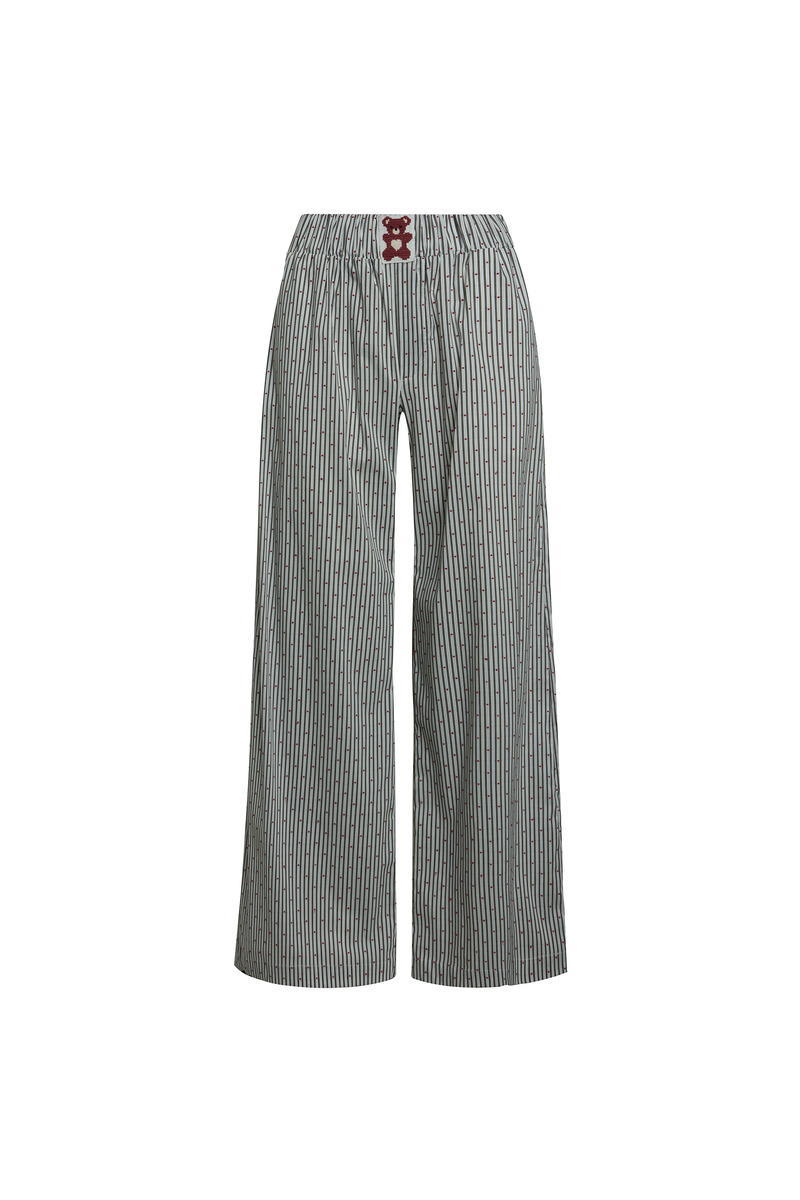 CALÇA ELÁSTICO CÓS BORDADO URSO (8944688693475)
