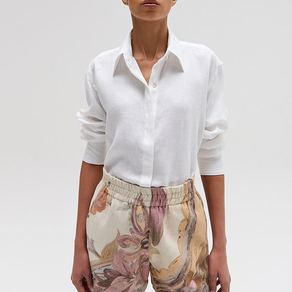 CAMISA CAMBRAIA LINHO OFF WHITE – TIG STORE