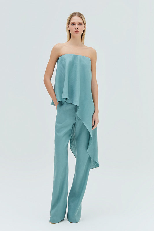 CALÇA RETA LINHO VERDE (8319871385827)