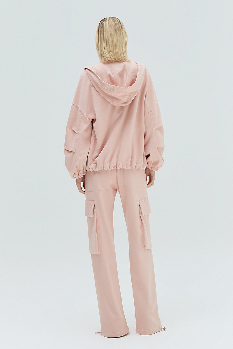 CALÇA CARGO MOLETOM ROSA (8319870632163)