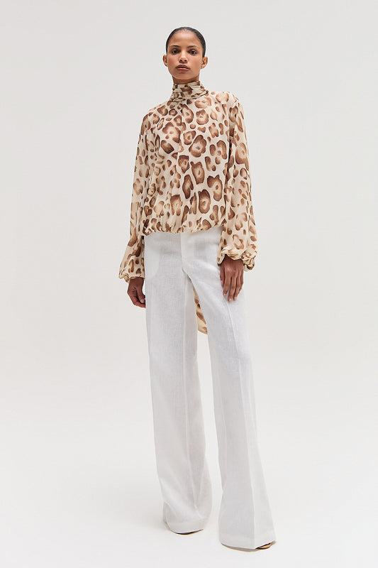 CAMISA LAÇO GGT VISCOSE ONÇA (8616965603555)