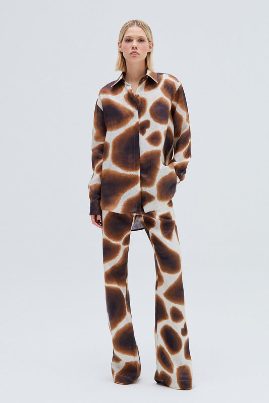 CALÇA LINHO RETA ESTAMPA GIRAFA (8257060896995)