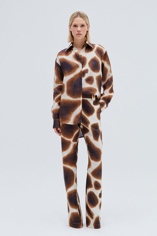 CAMISA LINHO ESTAMPA GIRAFA (8257061290211)