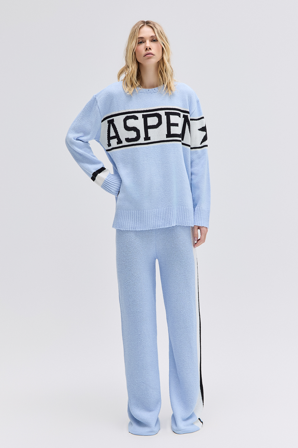 BLUSA TRICOT AZUL ASPEN – TIG STORE