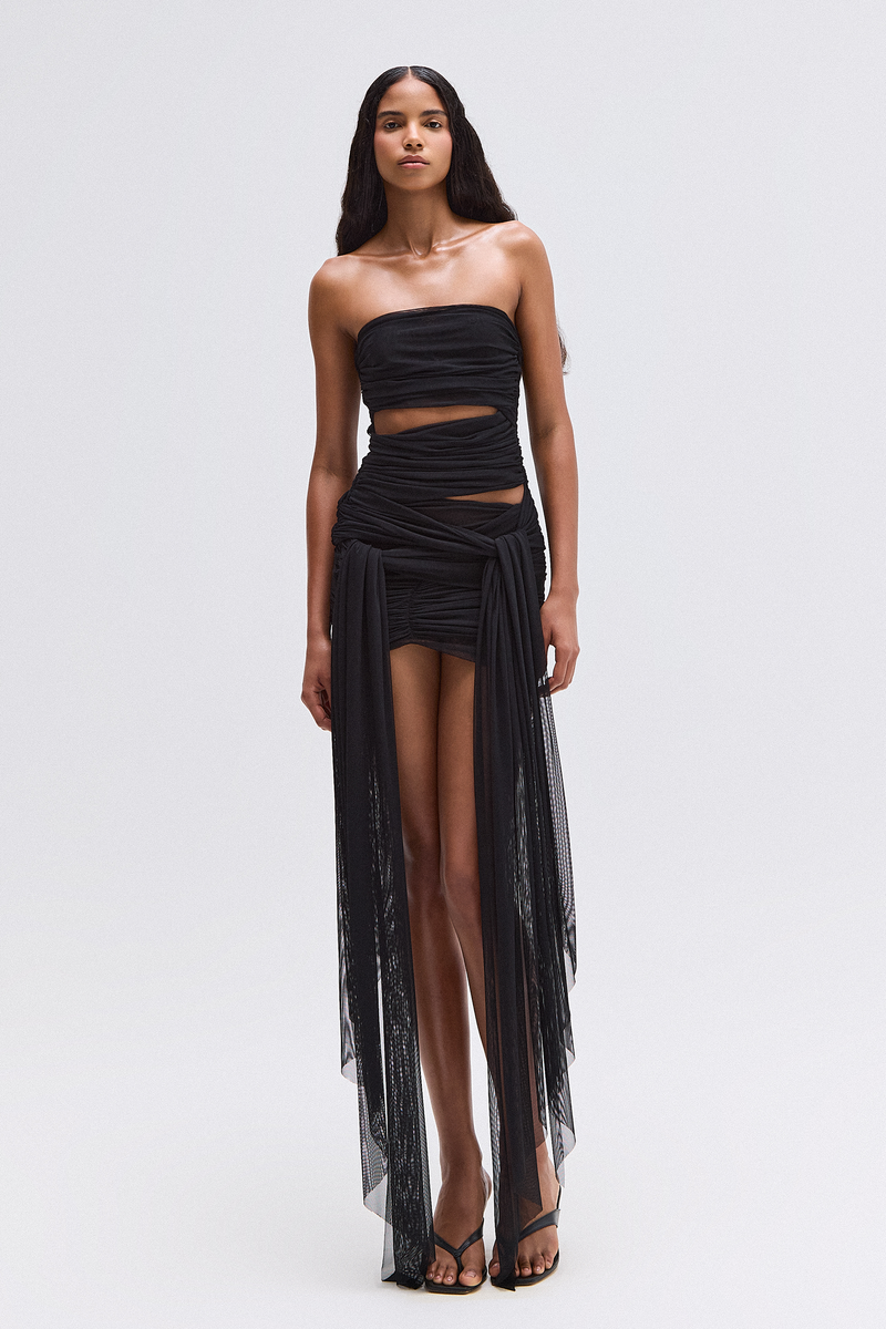 BLUSA TOMARA QUE CAIA TRANSPASSES TULE PRETO (8765748216035)