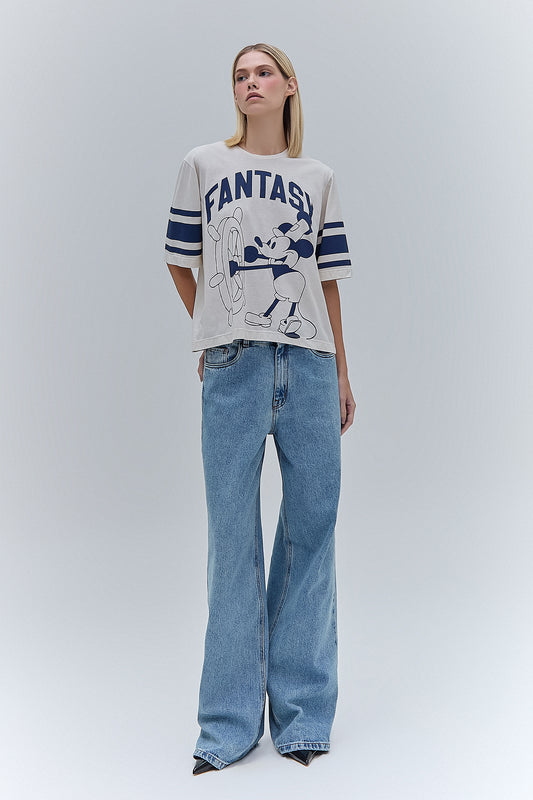 CAMISETA MANGA 3/4 FANTASY OFF WHITE (8470122594531)