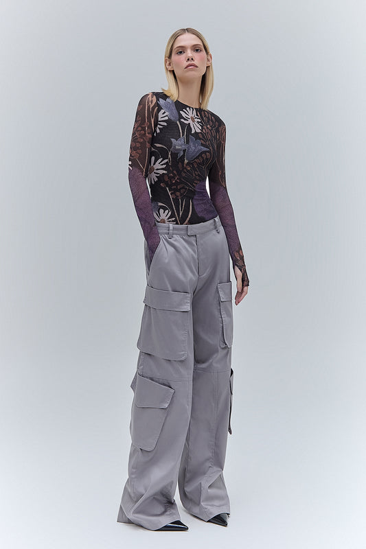 BLUSA TULE MANGA LONGA ESTAMPA FLORAL ESCURA (8470120497379)