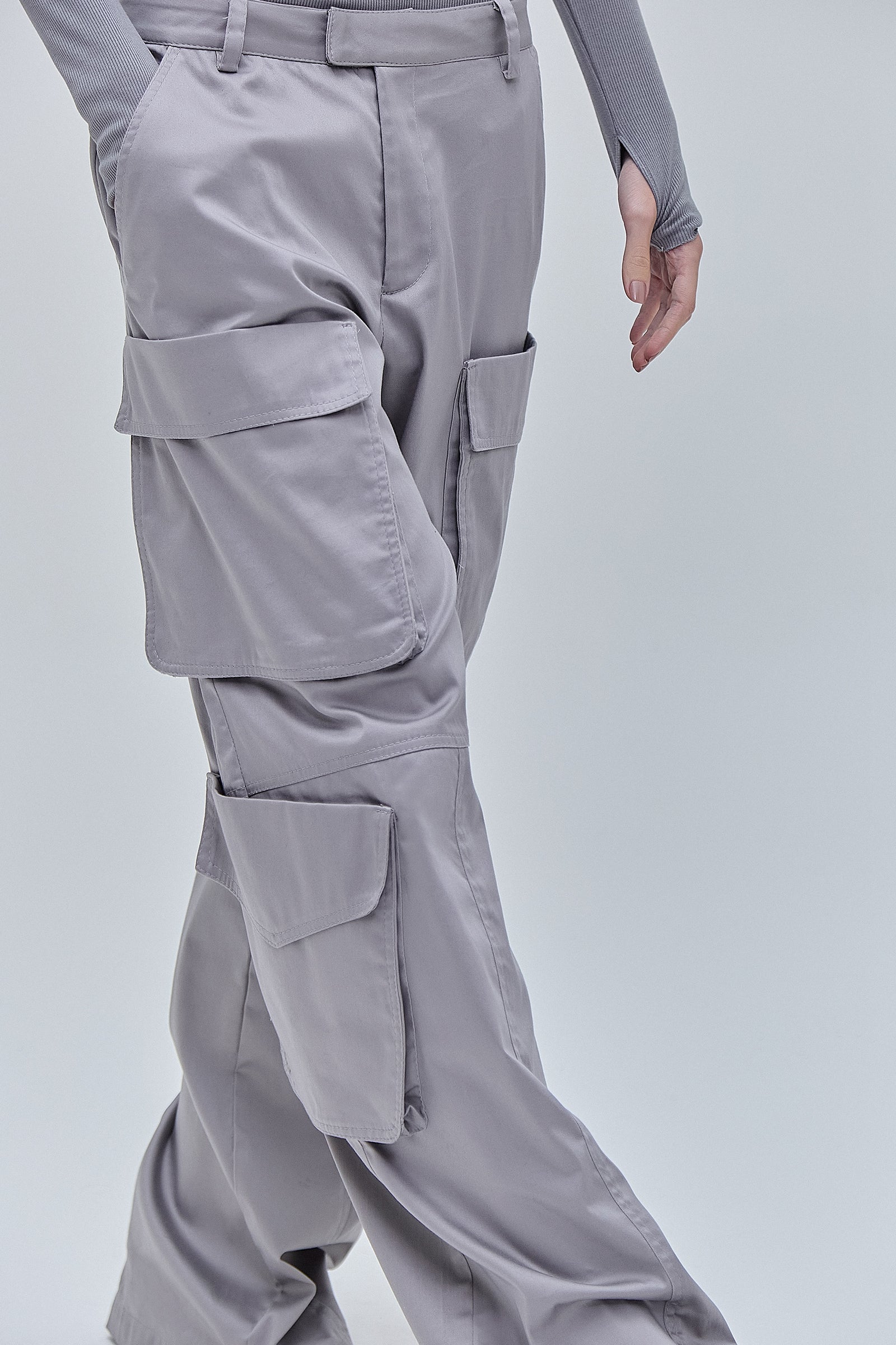 CALÇA CARGO POCKETS COTTON CINZA – TIG STORE
