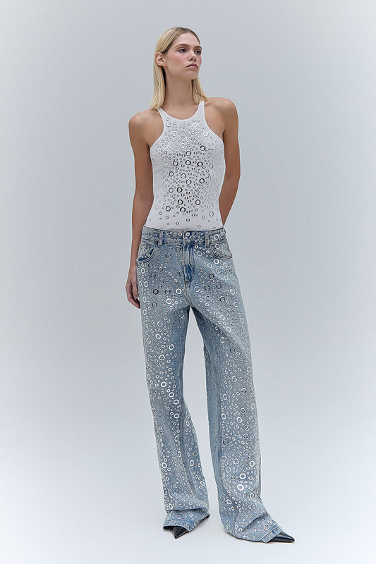 CALÇA JEANS RETA ILHÓS (8470120988899)