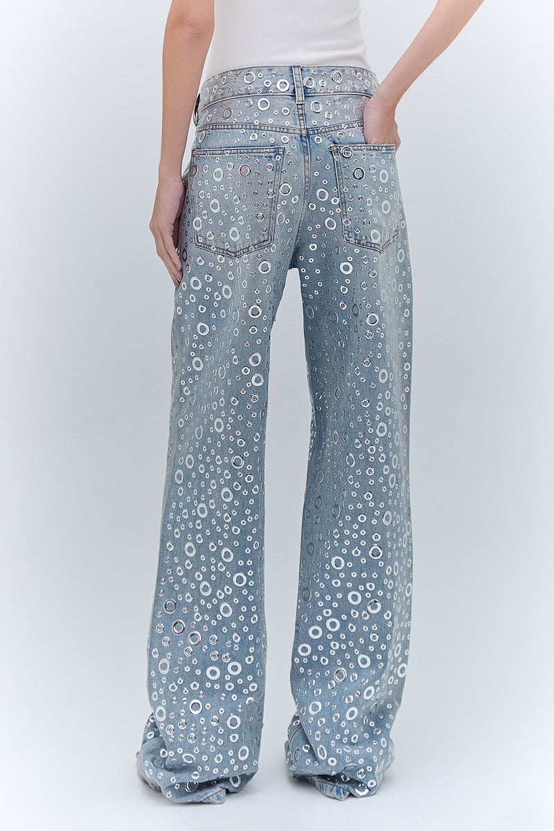CALÇA JEANS RETA ILHÓS (8470120988899)