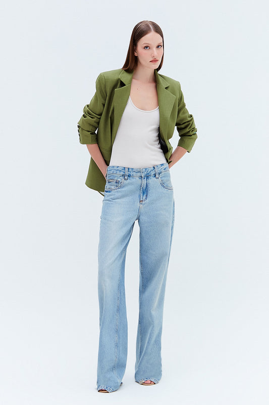 BLAZER LINHO VERDE OLIVA (8275817529571)