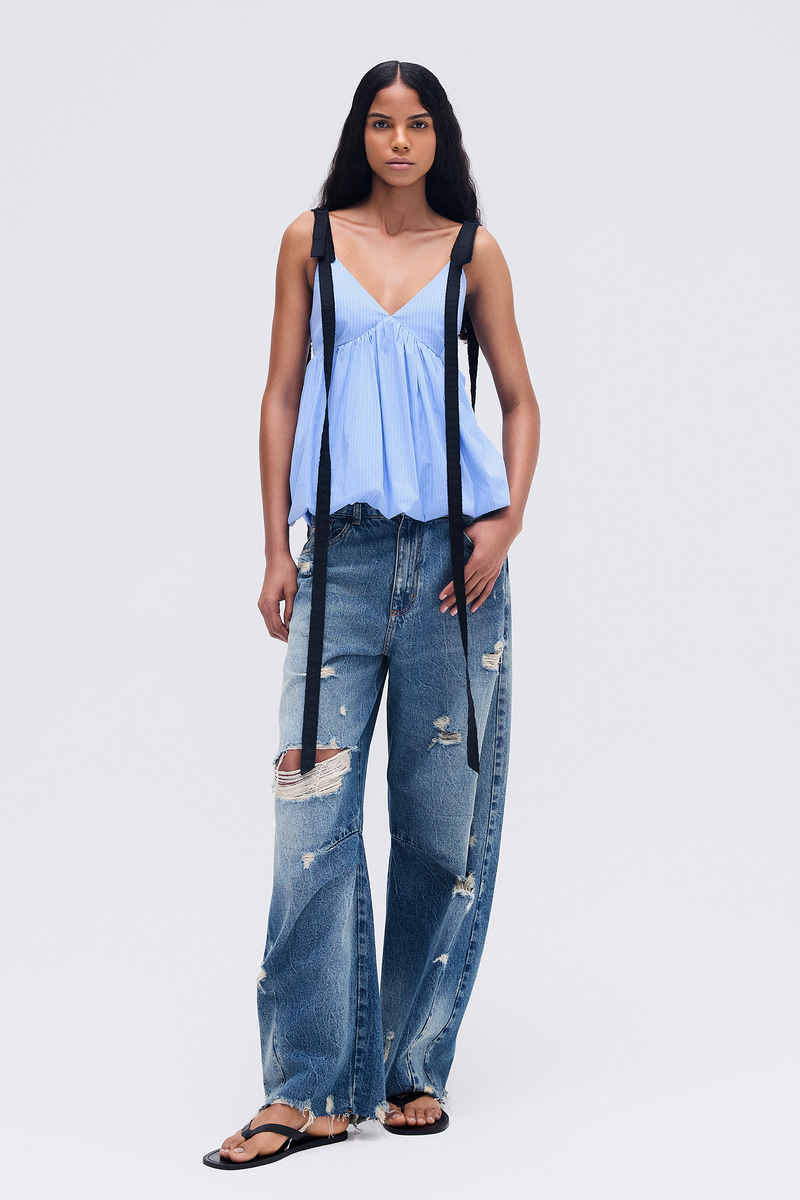 CALÇA JEANS RASGOS BAGGY (8748932890851) (8748926370019)