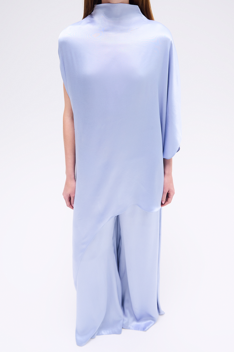 BLUSA KAFTAN ASSIMÉTRICA CETIM AZUL (8748924666083)