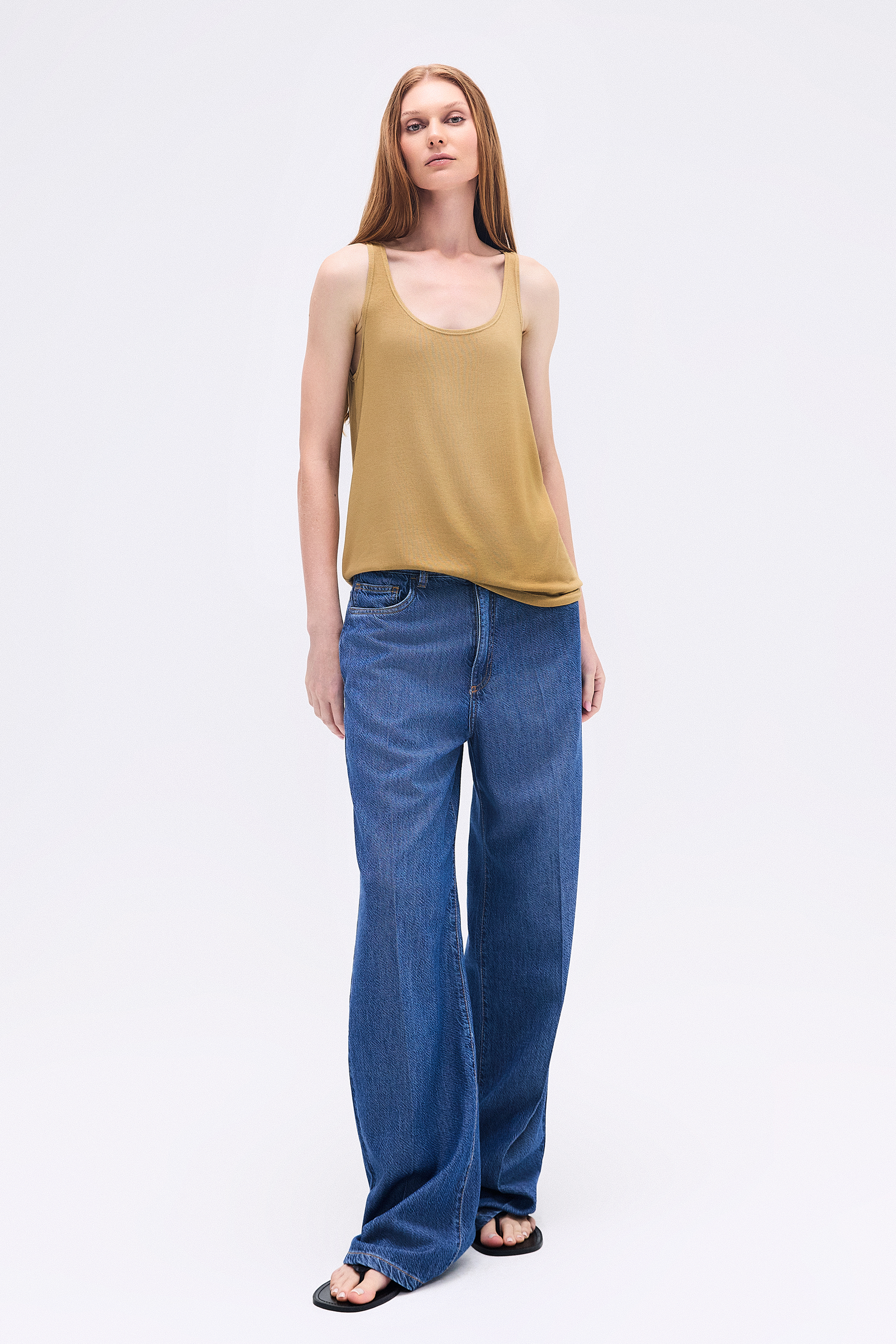 CALÇA JEANS LEVE VINCOS – TIG STORE