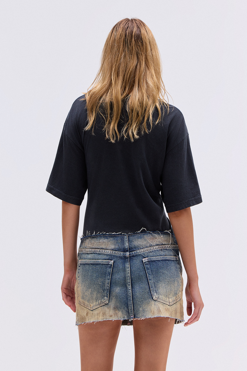 MINI SAIA JEANS AZUL MANCHADA (8784864116963)