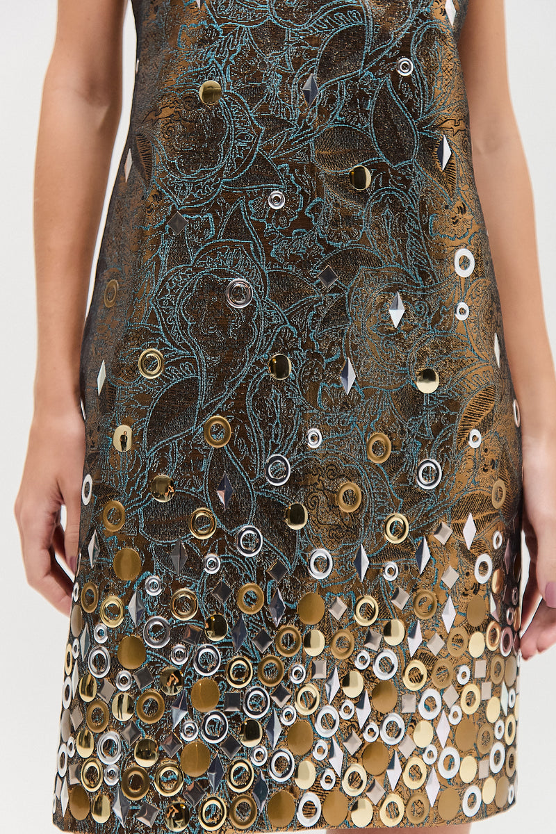 VESTIDO CURTO JACQUARD METAIS (8579905224931)