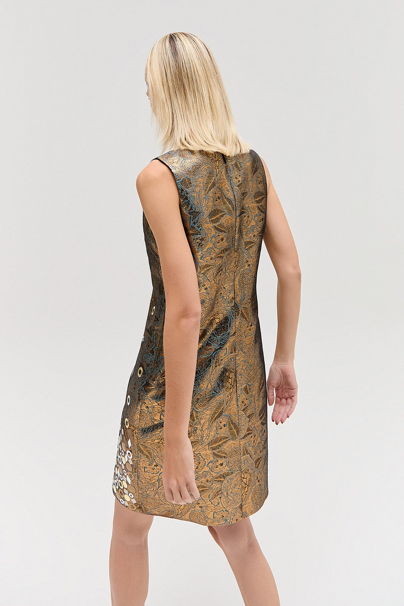 VESTIDO CURTO JACQUARD METAIS (8579905224931)