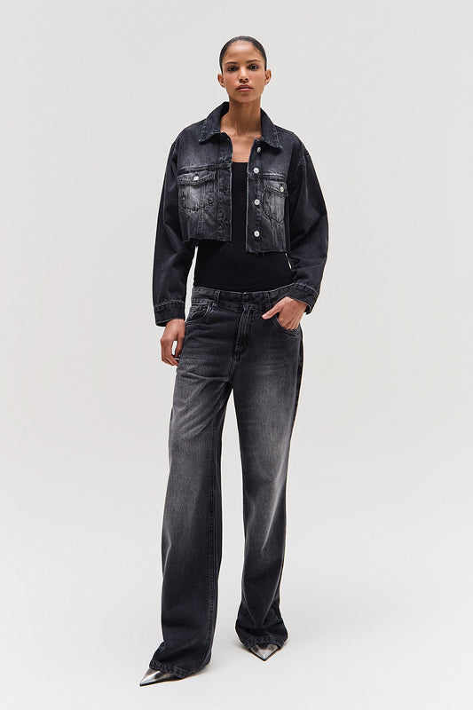 JAQUETA JEANS CROPPED BLACK (8579903357155)