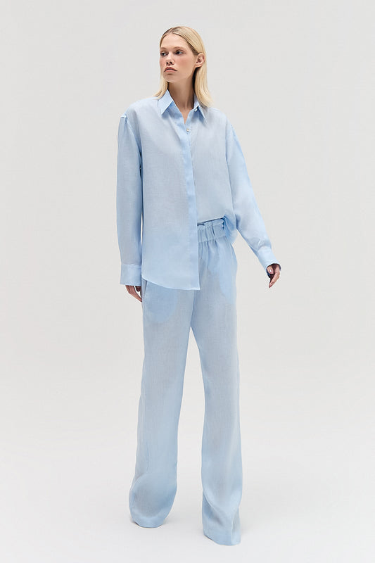 CAMISA CAMBRAIA LINHO AZUL (8579903095011)