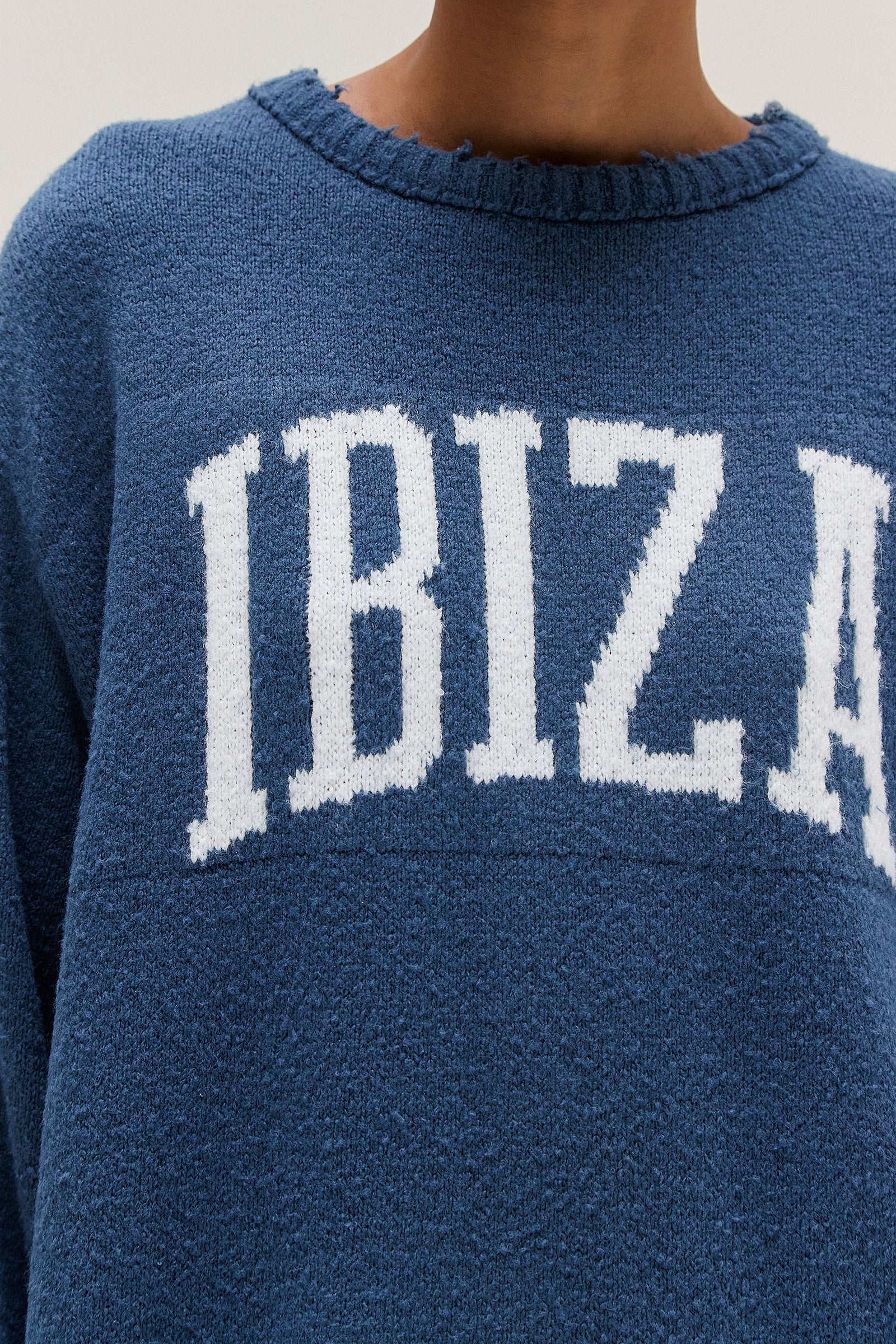 BLUSA TRICOT AZUL IBIZA – TIG STORE