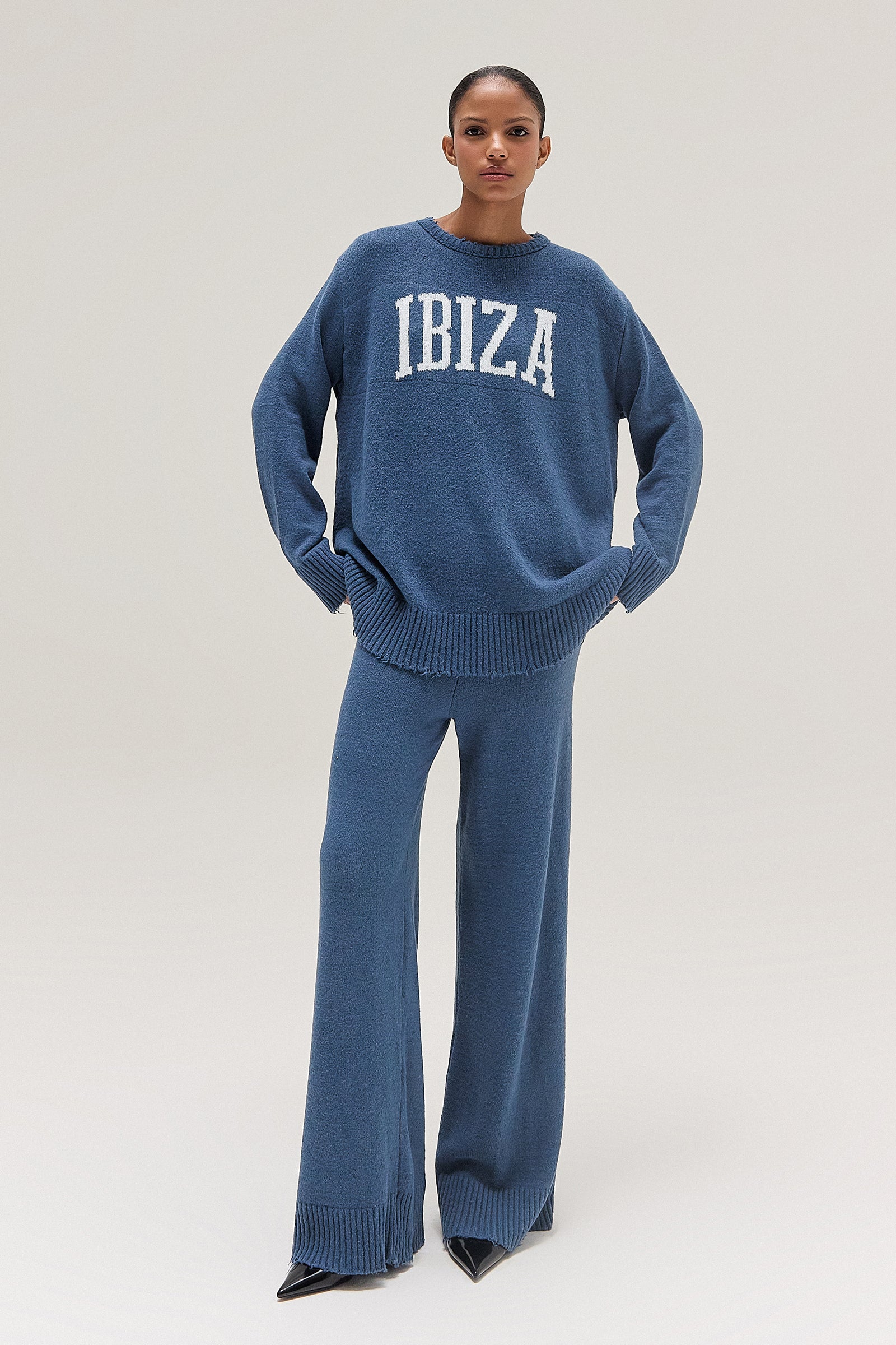 BLUSA TRICOT AZUL IBIZA – TIG STORE