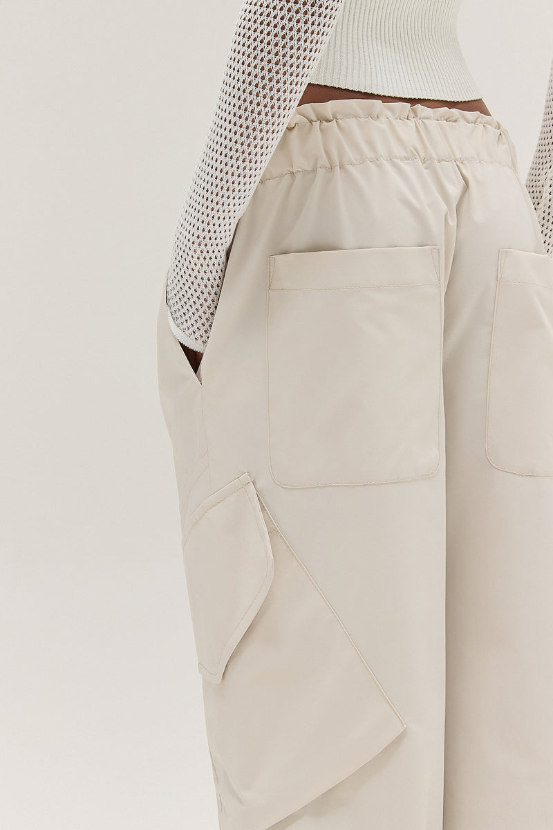 CALÇA CARGO POCKETS COTTON STRETCH OFF WHITE (8537366233315)