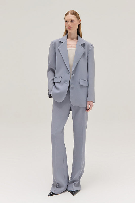 CALÇA RETA CREPE PATOU CINZA (8537367806179)