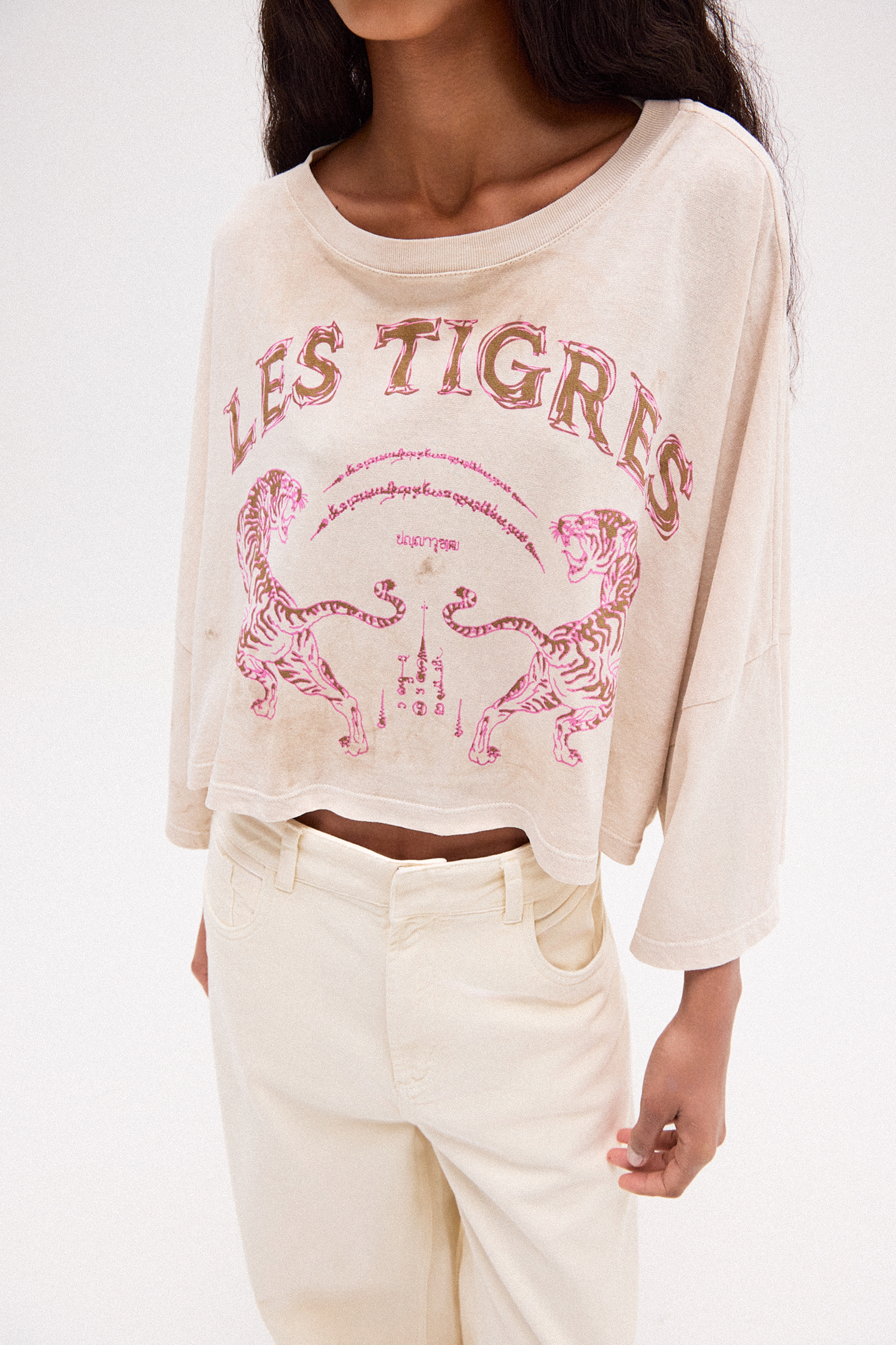 トップス TRUJILLO'S TIGRE BROCANTE CAMISETA CROPPED LES TIGRES – TIG STORE