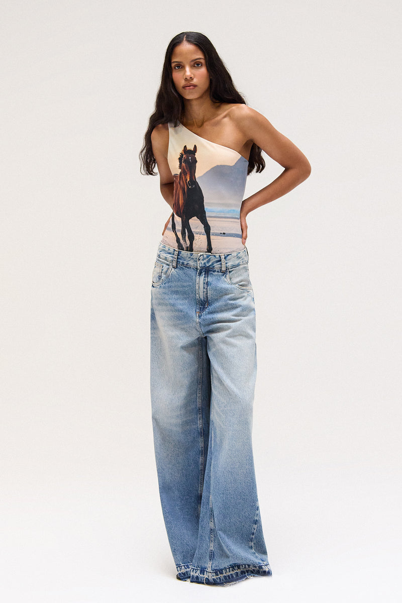 BODY UM OMBRO LYCRA CAVALO (8699441447139)