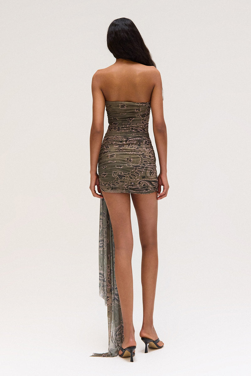 VESTIDO TOMARA QUE CAIA TRANSPASSES TULE BANDANA VERDE (8699446198499)