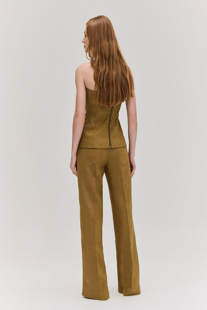 CALÇA LINHO VERDE OLIVA (8672251281635)