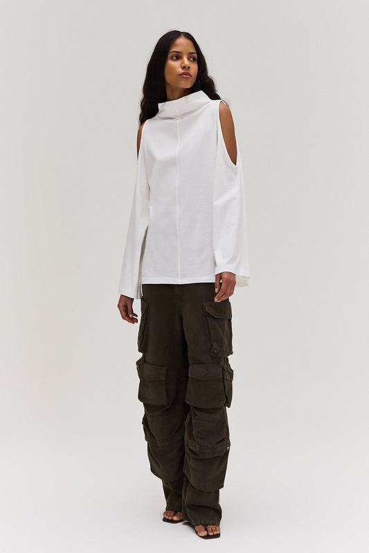 CALÇA CARGO 12 BOLSOS SARJA VERDE MILITAR (8672250298595)