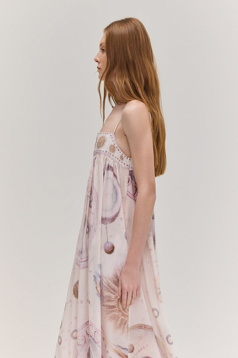 VESTIDO LONGO ALÇA ALGODÃO MÍSTICA COLORIDA (8672253542627)