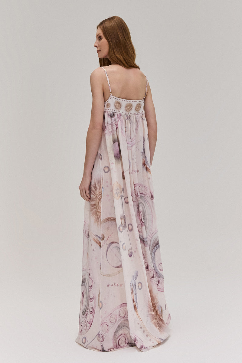 VESTIDO LONGO ALÇA ALGODÃO MÍSTICA COLORIDA (8672253542627)