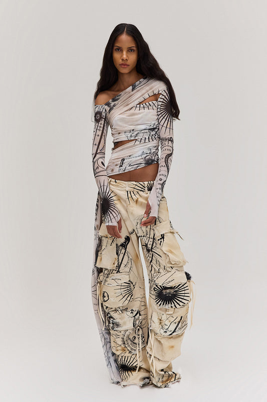 CALÇA CARGO MÍSTICA BEGE (8672250560739)