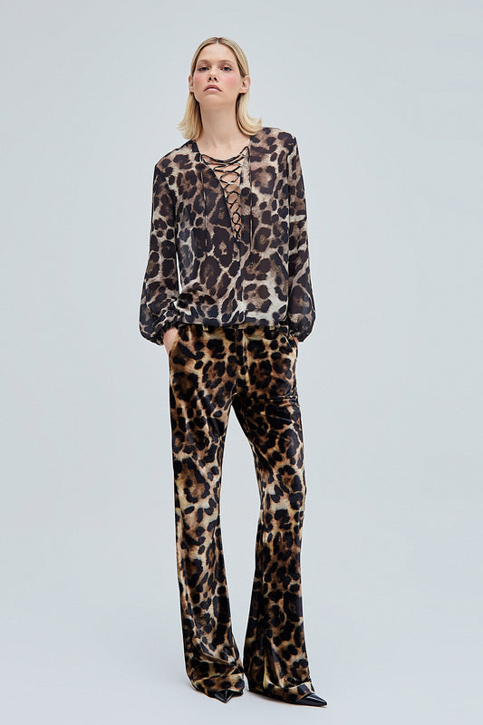 BATA DECOTE PROFUNDO GEORGETE ESTAMPA ONÇA (8365196312803)